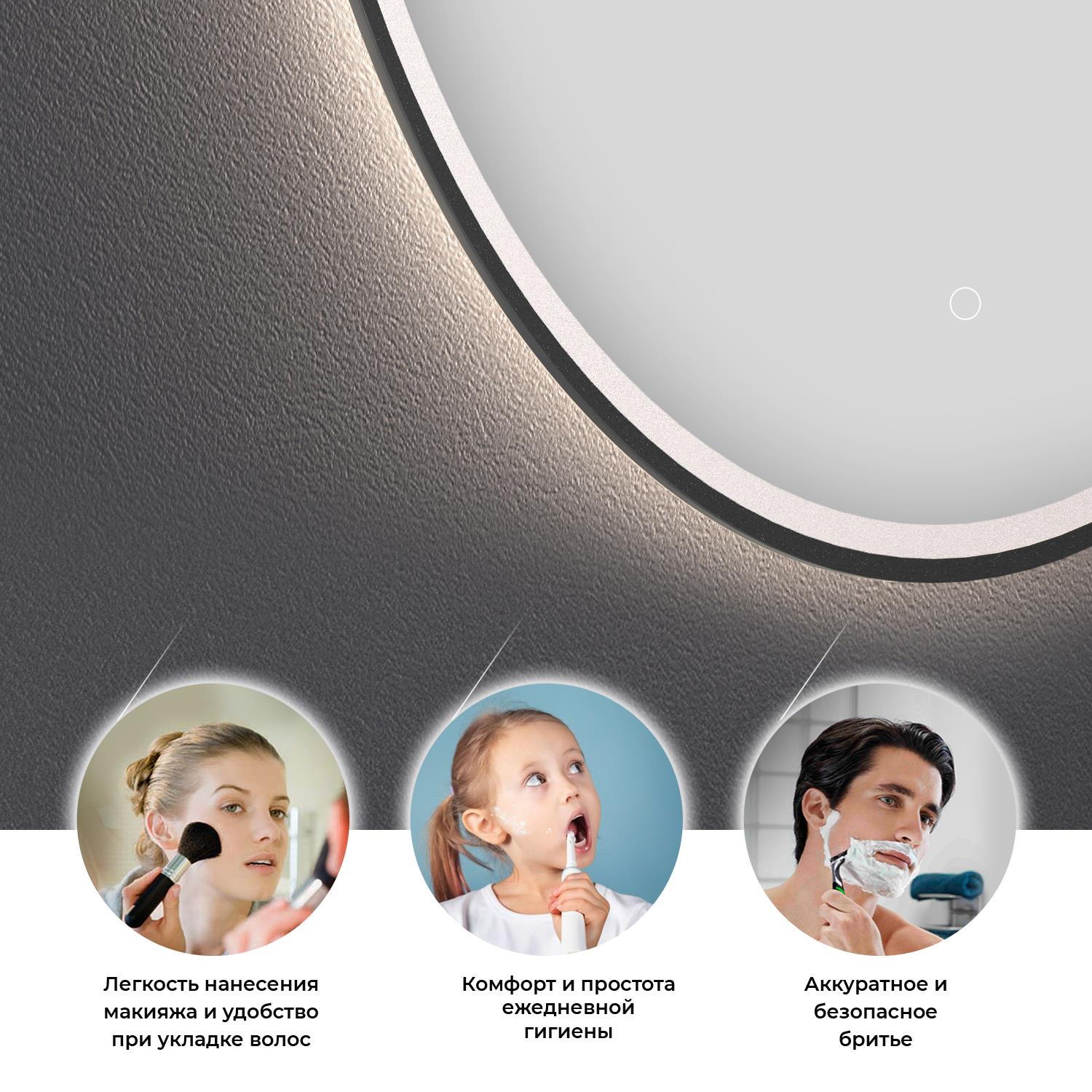 Фронтальная LED-подсветка зеркала